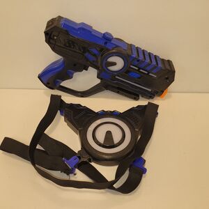 ArmoGear Blue Infrared Laser Tag Toy Gun, Tested, Working